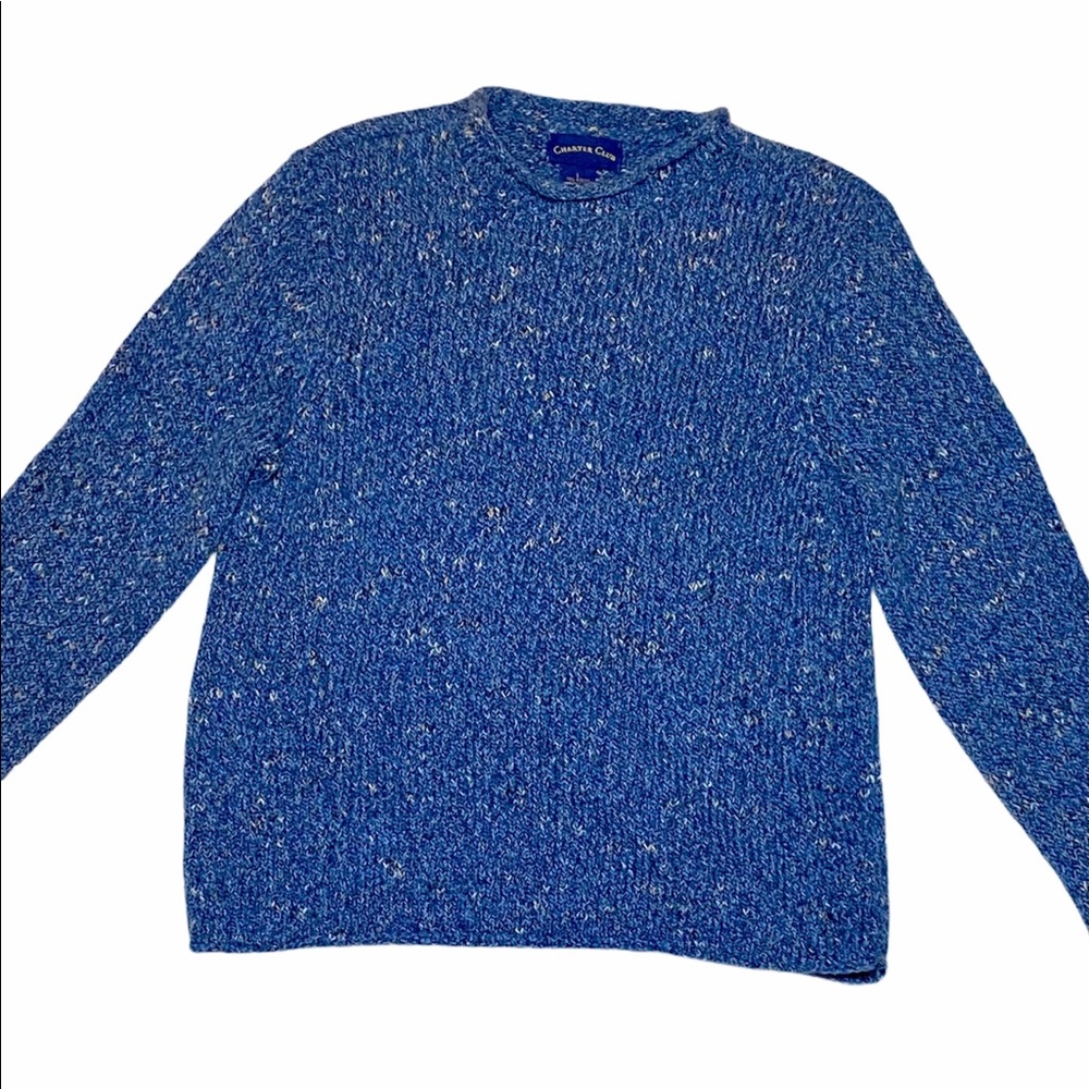 Charter Club Rolled Hem Sweater Large